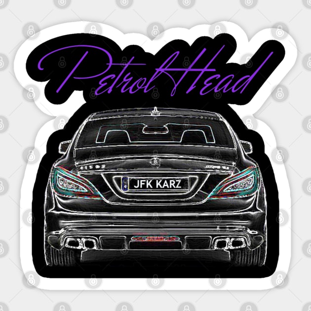 Mercedes CLS AMG Rear Petrol Head V2 Mercedes Benz Sticker